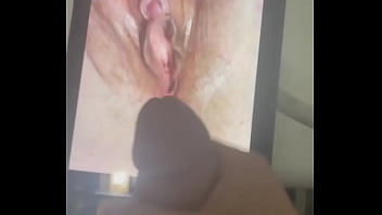 Nut on pic of random wife cunt