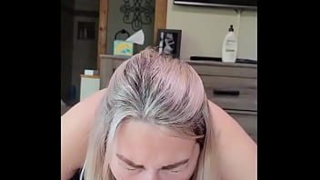 Hot blonde wife makes intimate sextape with her husband