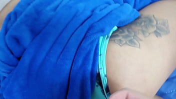 Meio primo me visitou para me da pau