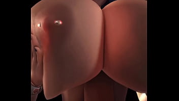 Huge boobs moaning 3d