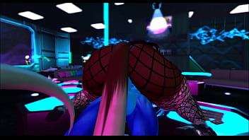 Rich dragon fucks his gold digging rat bitch in his private techno club