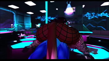 Rich dragon fucks his gold digging rat bitch in his private techno club