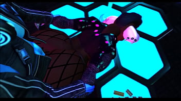 Rich dragon fucks his gold digging rat bitch in his private techno club