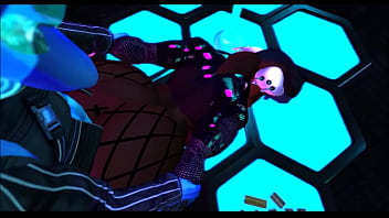 Rich dragon fucks his gold digging rat bitch in his private techno club