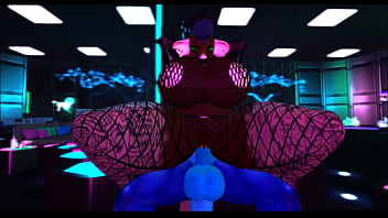 Rich dragon fucks his gold digging rat bitch in his private techno club