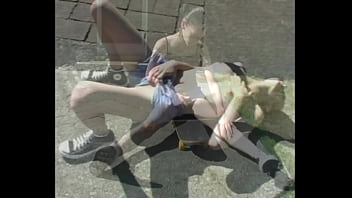 Zoe amateur skater shows her pierced nipples & flashes pussy