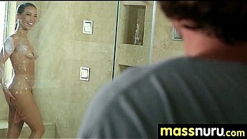 Nuru massage ends with a hot shower fuck 23