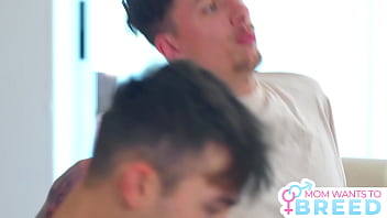 Stepmom taylor wild says "stroke my tits & rub my clit" before riding friend reverse cowgirl