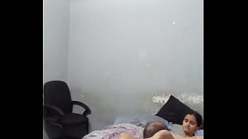 Daddy is eating and licking sweet pussy rub cock on petite pussy