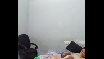 Daddy is eating and licking sweet pussy rub cock on petite pussy