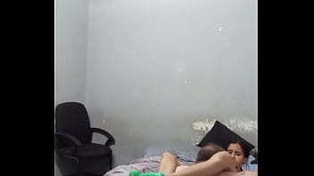 Daddy is eating and licking sweet pussy rub cock on petite pussy