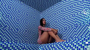 Hot latina with a big ass gets her pussy fucked by a huge cock on a sauna