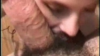 Amateur sucking off a big cock