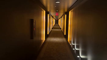 Walking down the hotel hallway my flip flops are laf there’s some waiting for me behind one of these doors i’