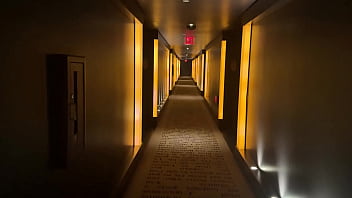 Walking down the hotel hallway my flip flops are laf there’s some waiting for me behind one of these doors i’