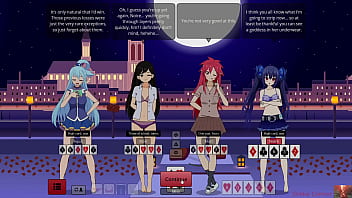 Strip poker with aqua mari & noire gets out of hand—ends in a heated show preview