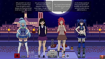 Strip poker with aqua mari & noire gets out of hand—ends in a heated show preview