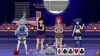 Strip poker with aqua mari & noire gets out of hand—ends in a heated show preview