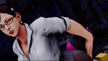 Street fighter li sitting on juri's face