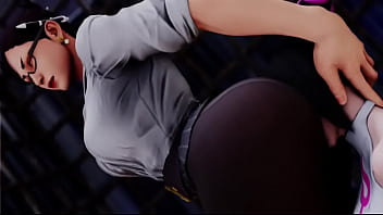 Street fighter li sitting on juri's face