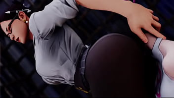 Street fighter li sitting on juri's face