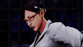 Street fighter li sitting on juri's face