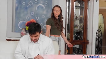 Lets do our homework she said then grabbed my cock