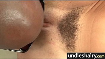 Hairy winnie gets a hard cock stuffed in her hairy pussy 6
