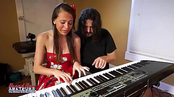 Skinny brunette coed cloe gets her pussy fucked in different positions