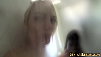 Showering lesbos eat out