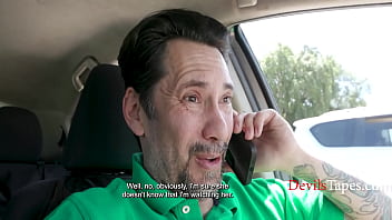 Busty redhead madison seduces a lucky stranger & takes him home for anal fun