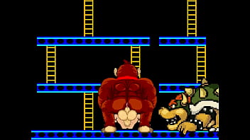 Bowser & d k vs mario Bowser & d k vs mario