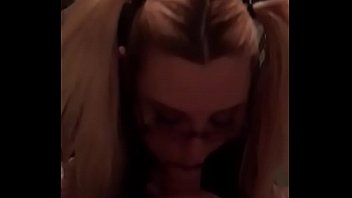 Sexy nerd sucking dick