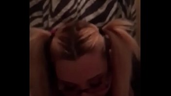 Sexy nerd sucking dick