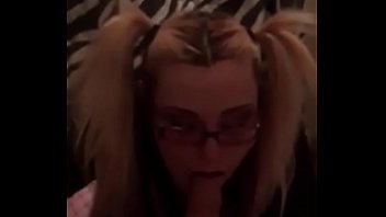 Sexy nerd sucking dick