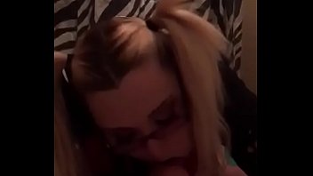 Sexy nerd sucking dick