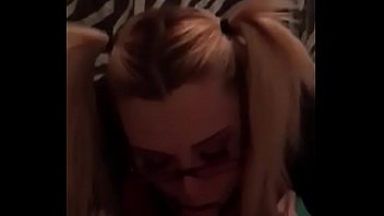 Sexy nerd sucking dick