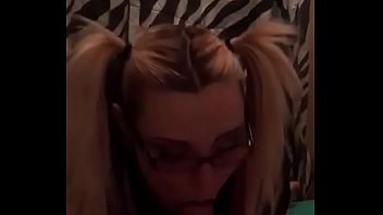 Sexy nerd sucking dick