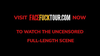 Latina brunette amateur gets mouth fucked raw until she drools