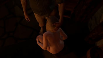 Hot blonde suck a grey old man