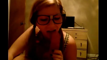 My young girfriend sucking my cock