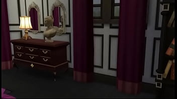 The sims 4 bella goth cheats on mortimer goth on the bed