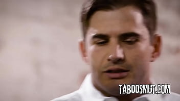 Slutty secretary fucks with boss stepson in front of him Slutty secretary fucks with boss stepson in front of him