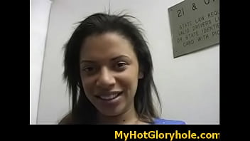 Amazing cock sucking through a gloryhole 1