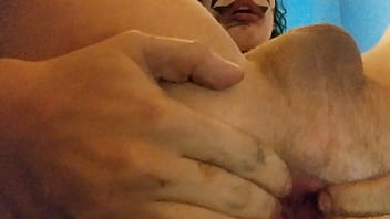 Fingering myself in clown paint