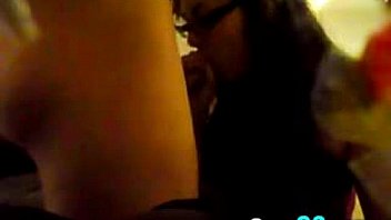Girfriend with glasses sucks till she get cummed camg8