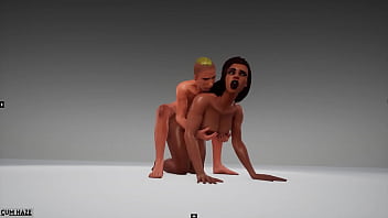 Ebony amazoninan gets fucked 3d