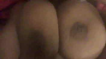 Massive black tits fucked pov