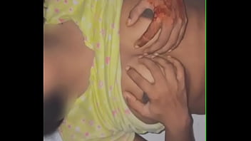 Deshi bhabi playing with her boobs