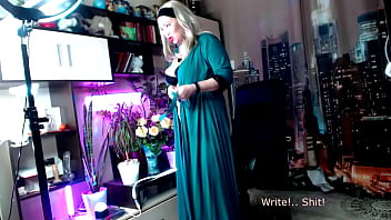 Bedtime fun of a mature married couple sparkling family humor and a strong cock in the mouth of a depraved slut wife